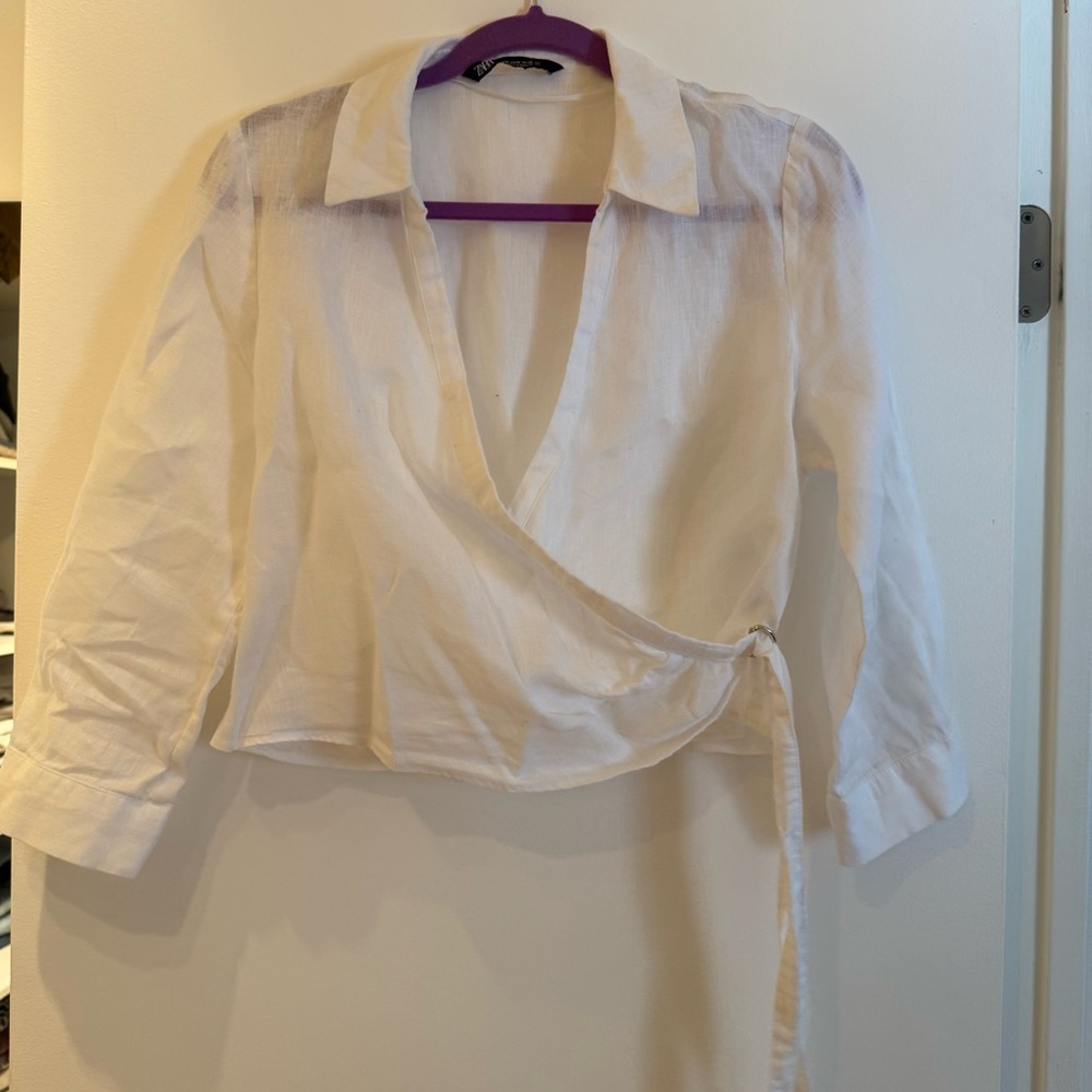 Zara linen Blouse